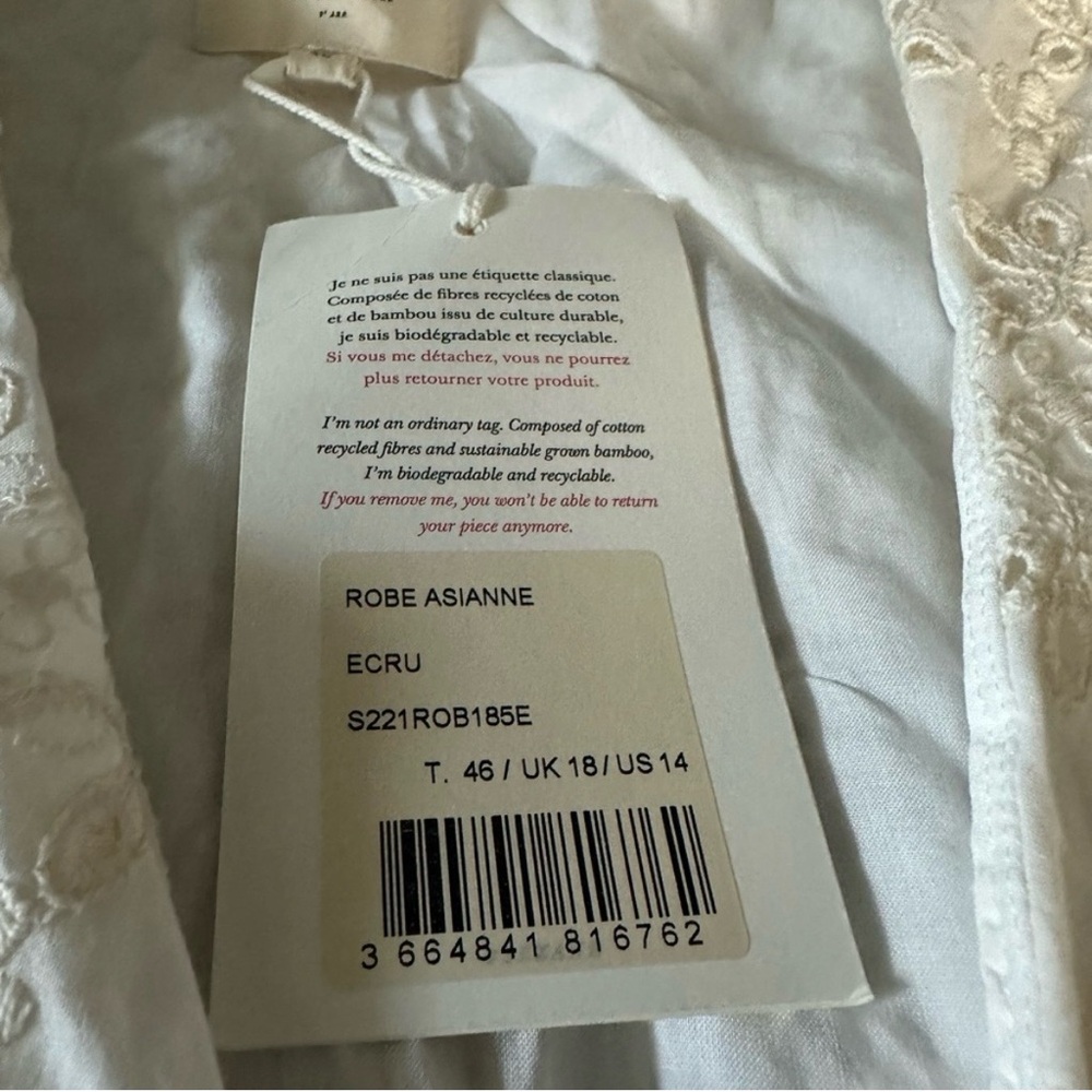 Sezane Asianne Dress, sz 46 - Picture 5 of 6